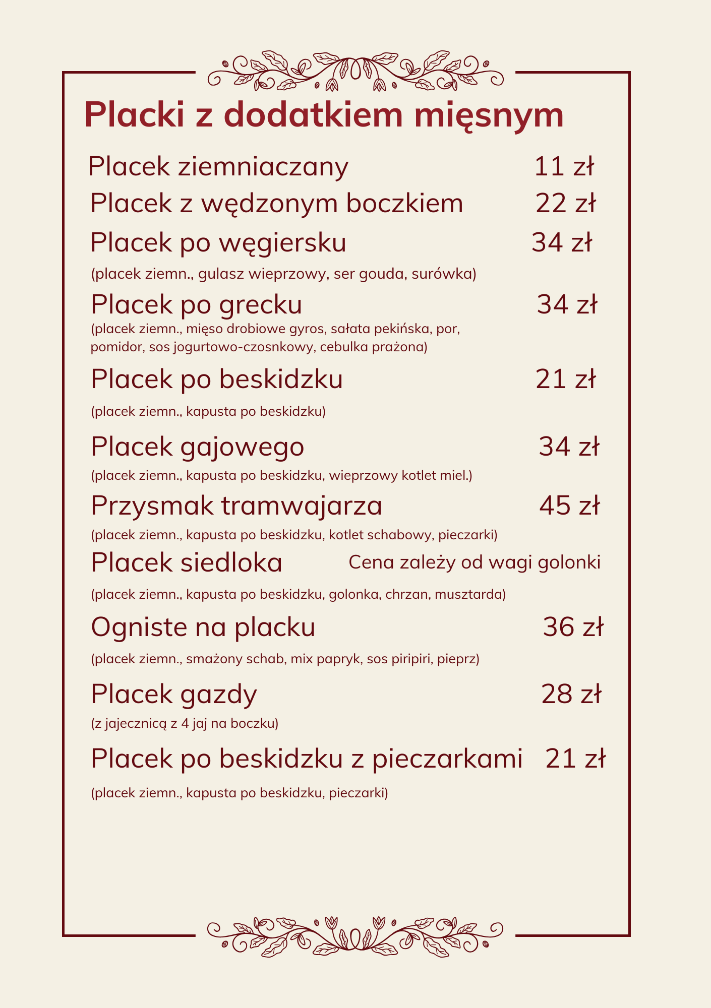 Placki z dodatkiem mięsnym