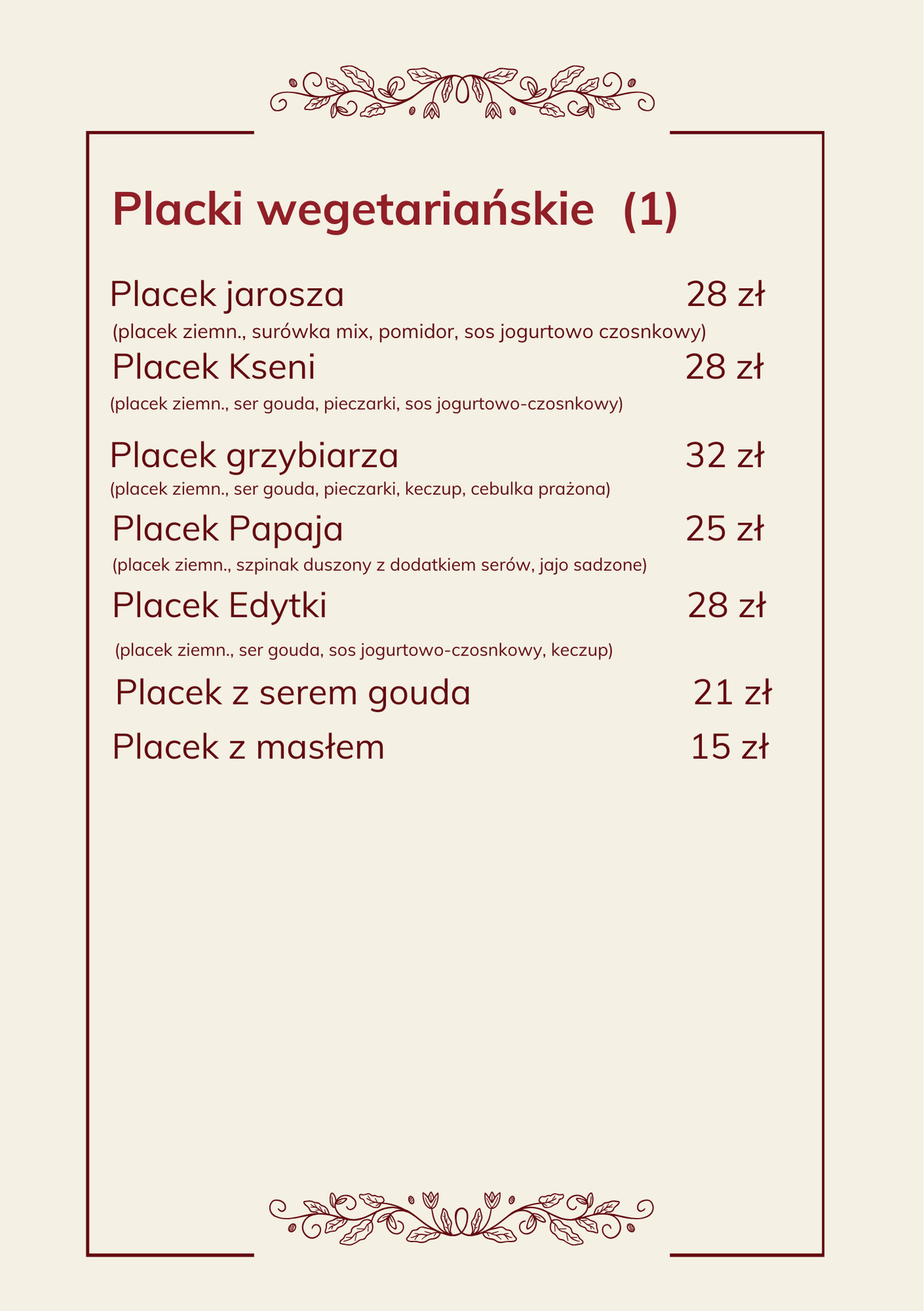 Placki wegetariańskie 1