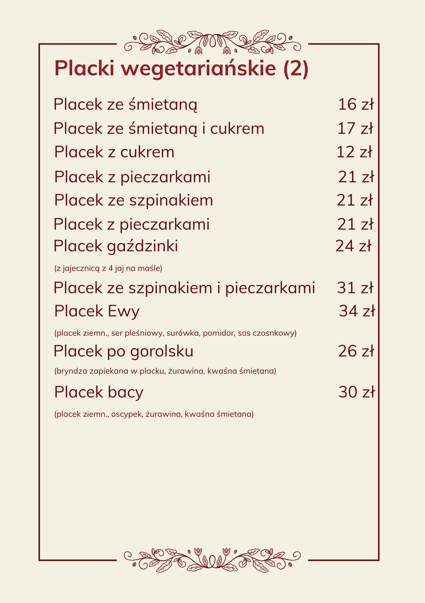 Placki wegetariańskie 2